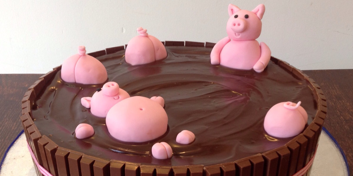 pig in mud chocolate cake